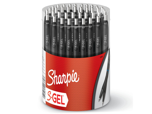 Sharpie S-Gel Pens, Gel Pens, Medium Point (0.7mm), Blue Ink Gel Pen, 36 Count Canister