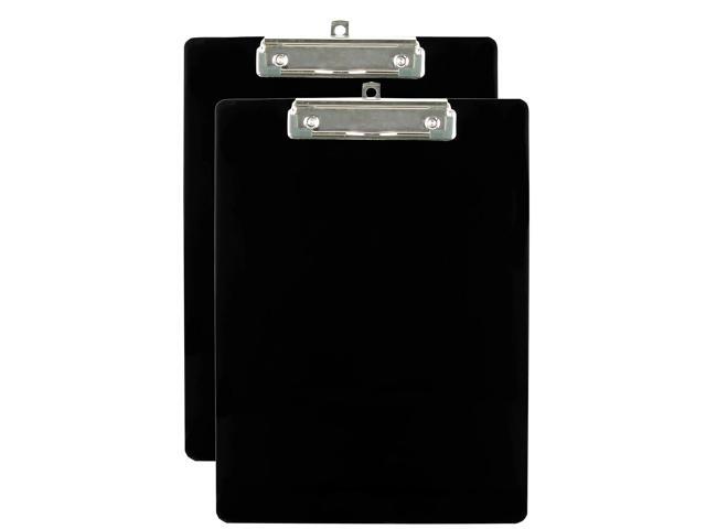 Office Depot 60% Recycled Plastic Clipboards, Letter-Size, Black, Pack Of 2, 10051