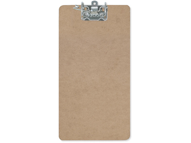 Office Depot Clipboard With Arch Clip, 9in. x 15 1/2in., 100% Recycled, Brown, 10034