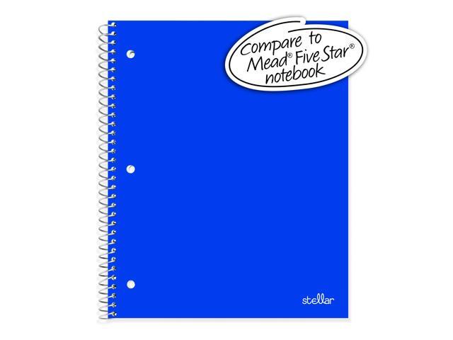Office Depot® Brand Stellar Poly Notebook, 8-1/2' x 11', 1 Subject, College Ruled, 100 Sheets, Blue