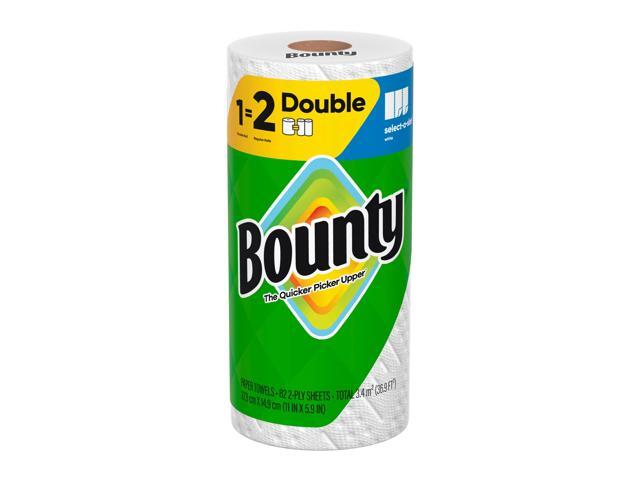Bounty 2-Ply Paper Towels Select-A-Size Double Rolls, 24 Rolls Total/82 Sheets Per Roll, White