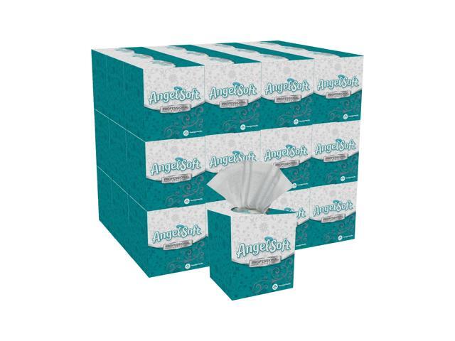 Angel Soft Professional Series 2-Ply Facial Tissue, Cube Box, White, 10% Recycled Fiber, 36 Boxes Per Case, 96 Sheets Per Box