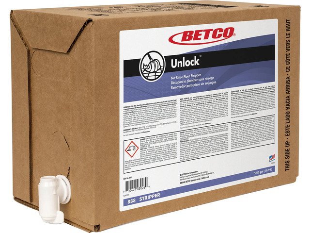 Betco Unlock Floor Stripper, 5 Gallon Container