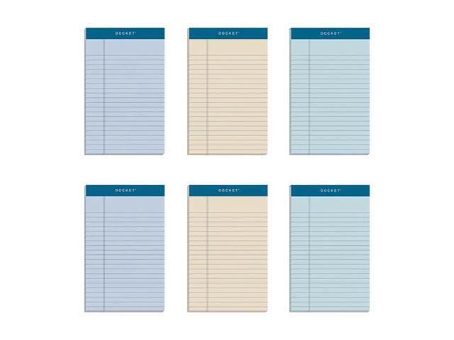 TOPS Prism+ Color Writing Pads, 5' x 8', 100% Recycled, Legal Ruled, 50 Sheets Per Pad, Assorted Colors, Pack Of 6 Pads
