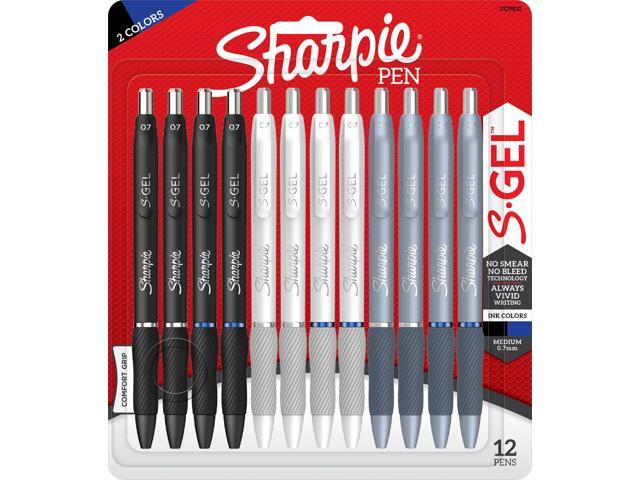 Sharpie S-Gel Fashion Barrel Gel Pens, Medium Point, 0.7 mm, Assorted Barrel, Assorted Ink, Pack Of 12 Pens