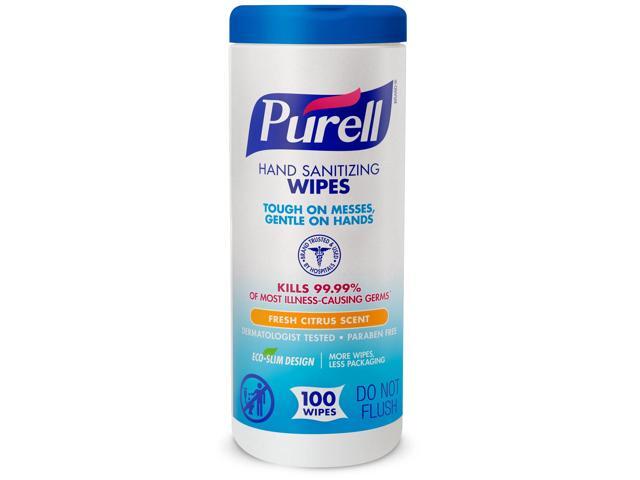 Purell Sanitizing Wipes, Fresh Citrus Scent, Pack of 100 Wipes