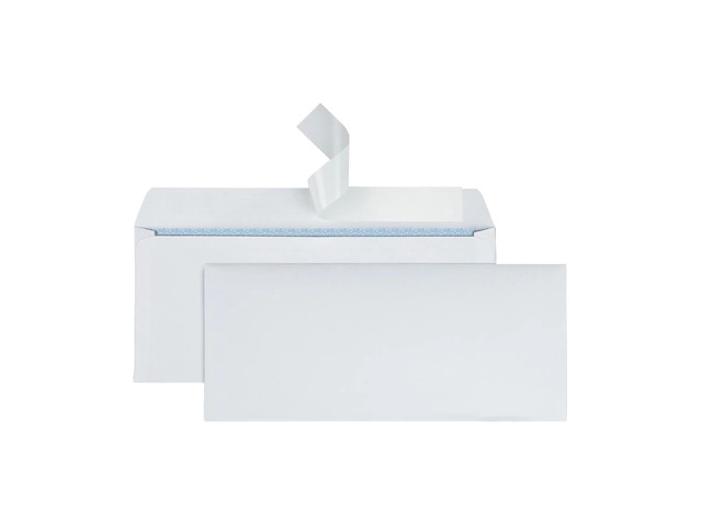 Office Depot Clean Seal(TM) Security Envelopes, #10 (4 1/8in. x 9 1/2in.), White, Box Of 500, 12015