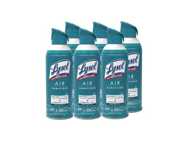 LYSOL® Air Sanitizer Spray - Simple Fresh 10 oz., Case of 6 cans