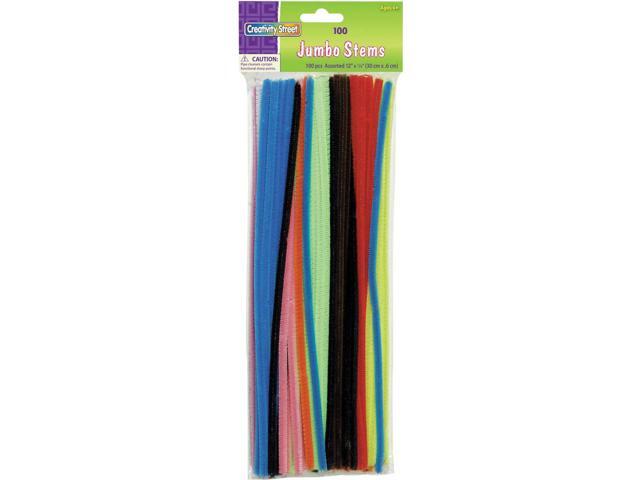 Creativity Street Stetems/Pipe Cleaners 12' X 6mm 100-Piece Assorted Colors