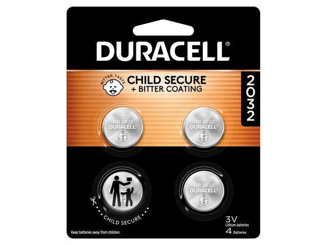 Duracell 2032 3V Lithium Coin Batteries, Pack of 4