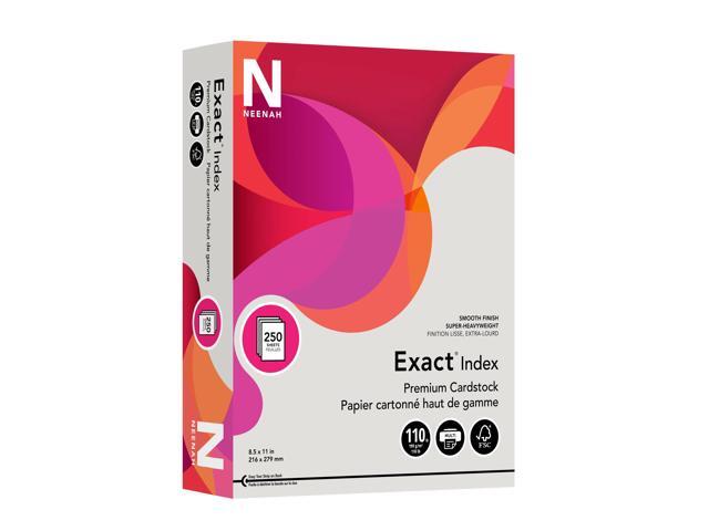 NeenahExact Index Card Stock, 110 Lb., 8 1/2' x 11', Gray, Pack Of 250 Sheets