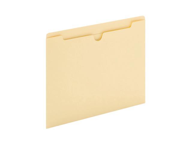 Office Depot® Brand Manila File Jackets, Reinforced Tab, 8 1/2' x 11', Box of 100 File Jackets