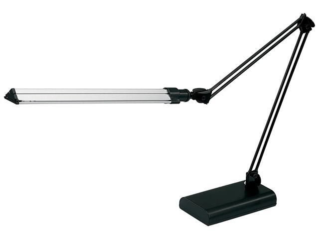 Realspace Architect Desk Lamp, Adjustable, 21-1/2'H, Black/Silver
