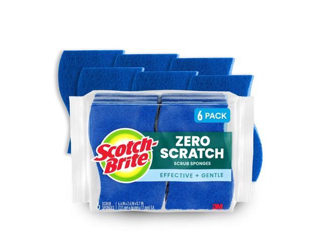 Scotch-BriteÂ® Zero Scratch Scrub Sponge, 6 Pack Scrubbing Sponges, Great For Washing Dishes and Cleaning Kitchen