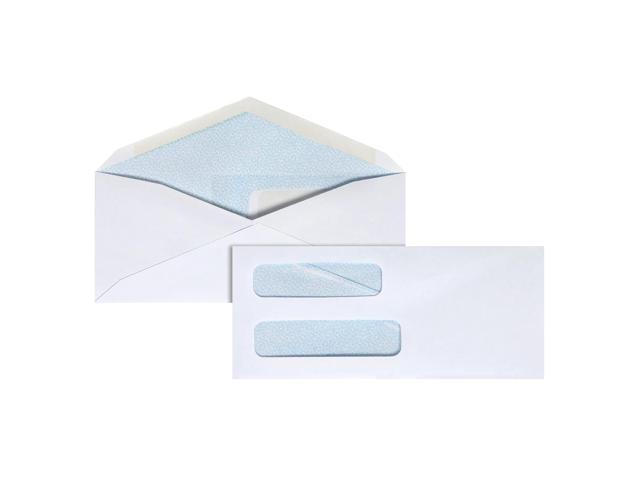 Office Depot Double-Window Envelopes, #8 5/8in. (3 5/8in. x 8 5/8in.), White, Gummed, Box Of 500, 12041