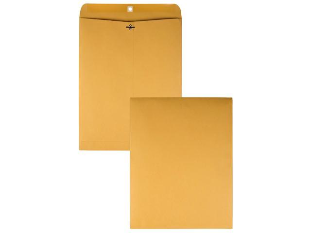 Quality Park® 12' x 15 1/2' Envelopes, Claps Closure, Brown, Box Of 100