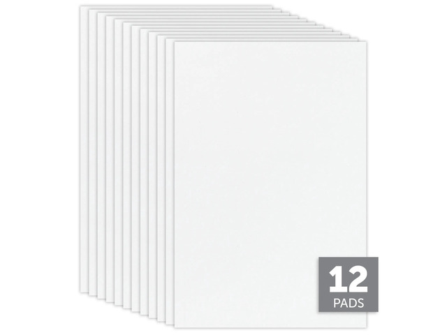 Office Depot Scratch Pads, 4in. x 6in., Unruled, GLued Tops, 100 Sheets, Pack Of 12, 99473