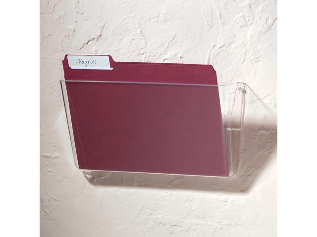 Brenton Studio Single Wall Pocket, Letter Size, Clear, 59770