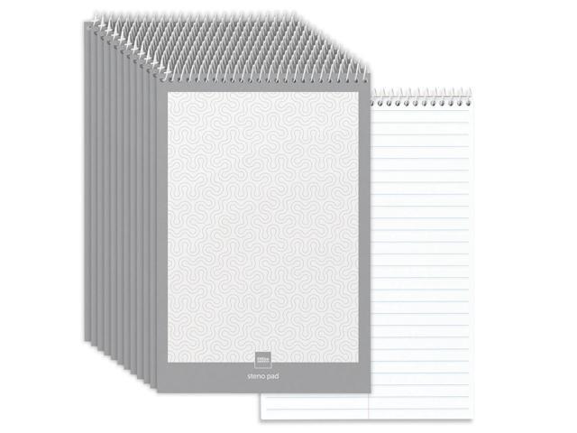 Office Depot Steno Books, 6in. x 9in., Gregg Ruled, 70 Sheets, White, Pack Of 12, 99475
