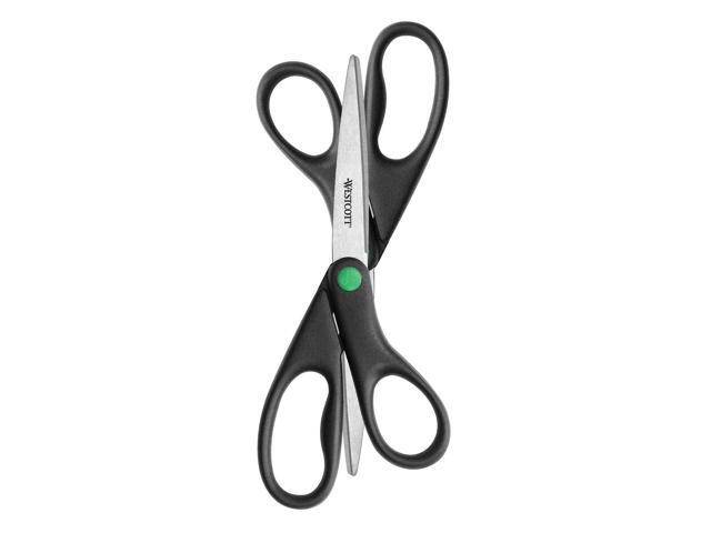 Westcott® KleenEarth All-Purpose Scissors, 8', Straight, Black, Pack Of 2