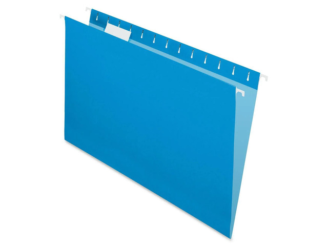 Office Depot Hanging Folders, 15 3/4in. x 9 3/8in., Legal Size, Blue, Box Of 25, ESS81623