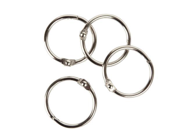 Office Depot Binder Rings, 1in., Silver, Pack Of 100, ODBR-1IN