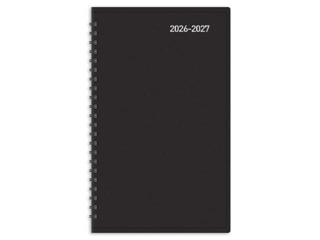 2026-2027 Office Depot® Brand 14-Month Daily Academic Planner, 5' x 8', 30% Recycled, Black, July 2026 To August 2027