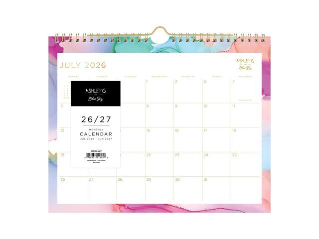 Wall Calendar AG Multi Color Smoke - 11x8.75 AY26-27 Monthly Safety Wirebound -