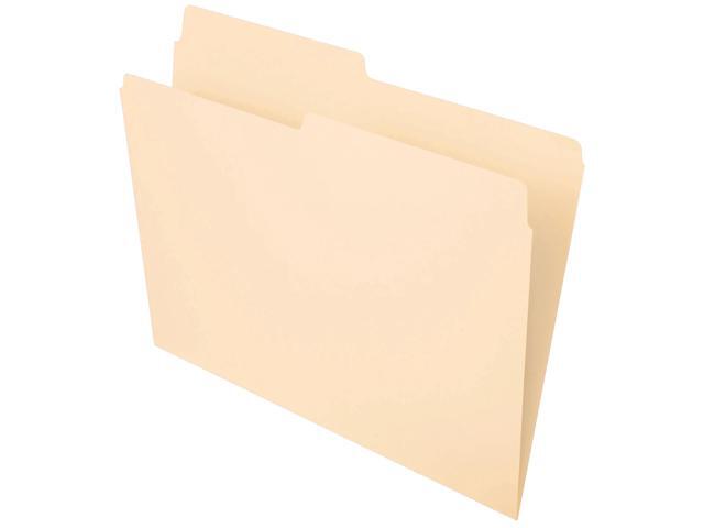 Office Depot File Folders, 1/2 Cut, Letter Size, 30% Recycled, Manila, Pack Of 100, OD752 1/2