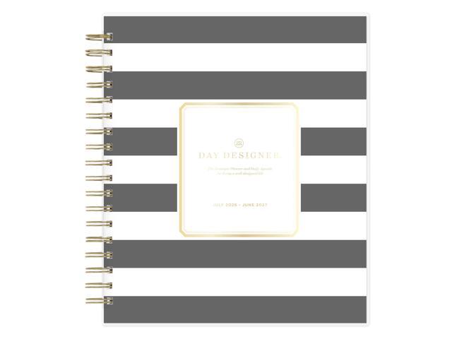 Planning Calendar DD Rugby Stripe Black PP 8x10 AY2627 Daily