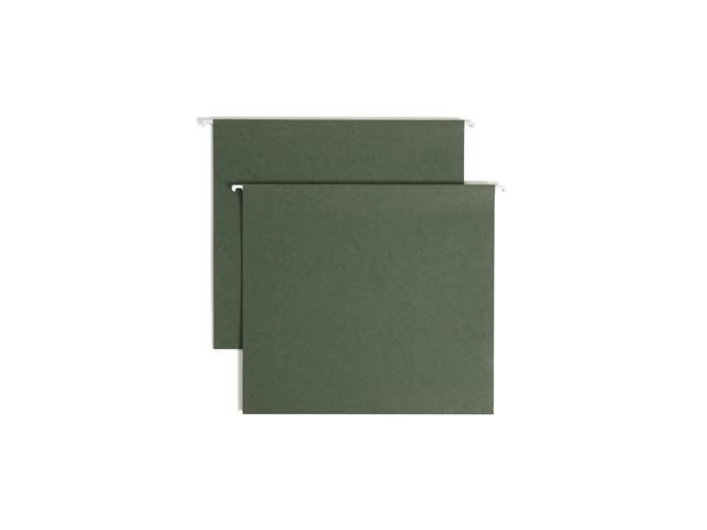 Smead Hanging Box-Bottom File Folders, 3' Expansion, Letter Size, Standard Green, Box Of 25