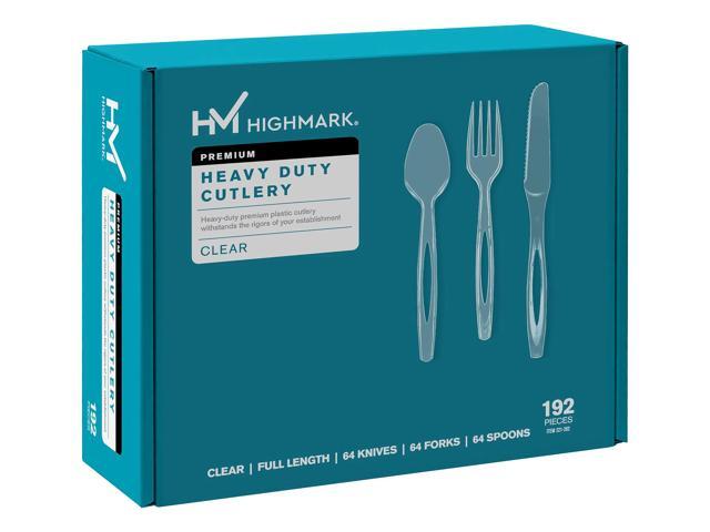 Highmark Brand Extra Heavy Duty, Plastic Forks, Knives Spoons, 3585490692