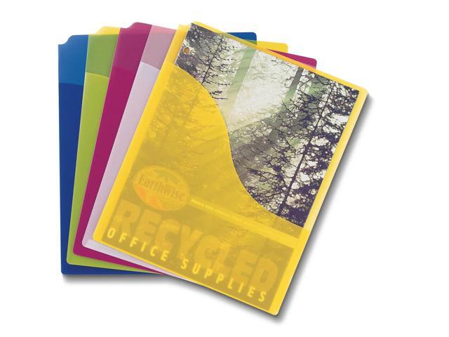Pendaflex® Poly Wave Pocket Folders, Letter Size, Assorted Colors, Pack Of 5 Folders