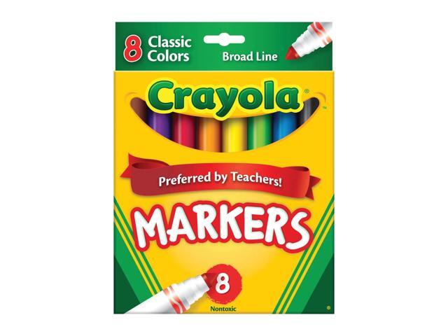 Crayola® Broad Line Markers, Assorted Classic Colors, Pack Of 8