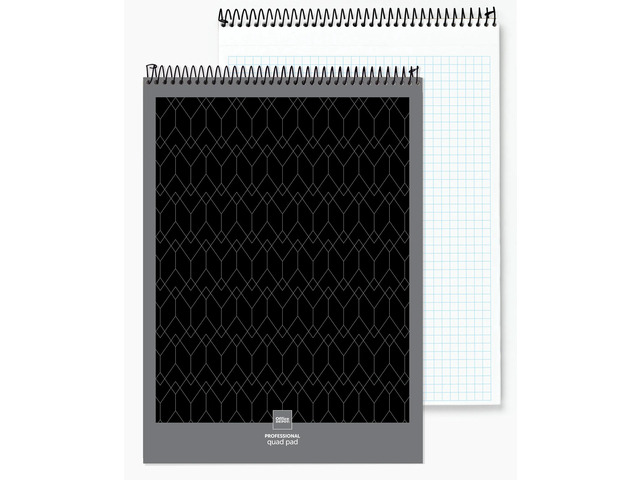 Office Depot Professional Top Wirebound Quad-Ruled Legal Pad, 8 1/2in. x 11 3/4in., White, 70 Sheets, 99497