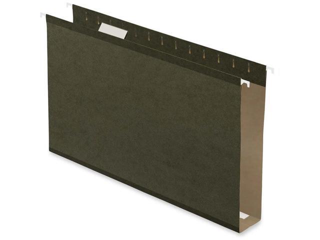 Pendaflex Premium Reinforced Extra-Capacity Hanging File Folders, 2' Expansion, Legal Size, Green, Pack Of 25 Folders