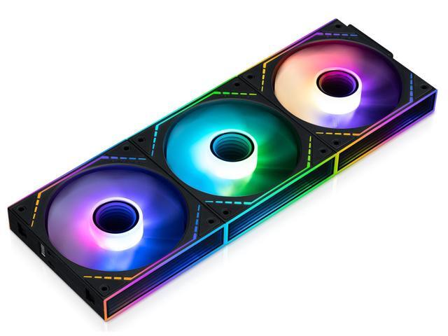 Thermalright TLM12QR-S X3 120mm PC Case Fans Reverse Blade, 1500RPM Airflow, ARGB DaisyChain, InfinityMirror Lighting, 3Pack