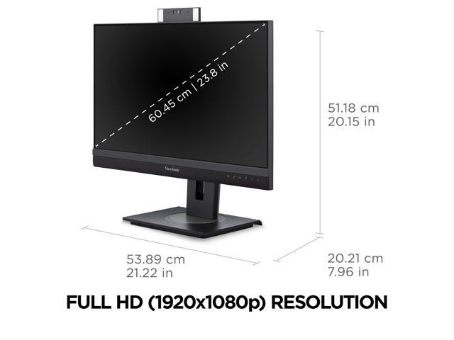 ViewSonic - VG2457V 24" LCD FHD 100Hz Docking Monitor (HDMI, Display Port, USB-C, RJ45) - Black - image 7