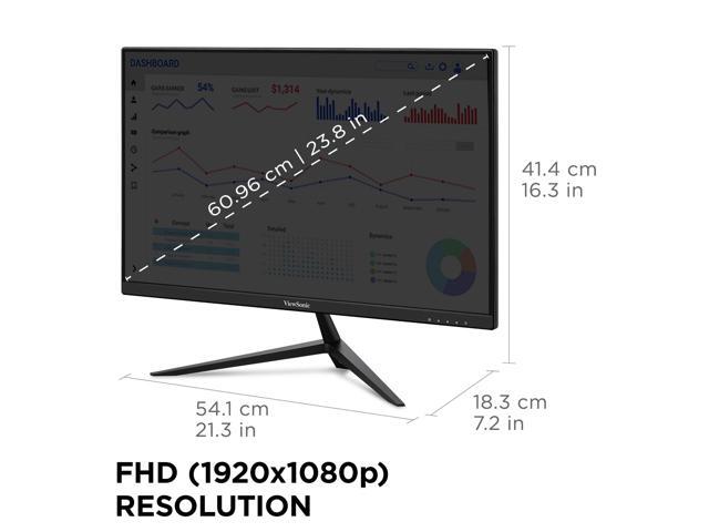 ViewSonic - VX2428A 24" IPS LCD FHD 180Hz Gaming Monitor (USB-C, HDMI1.4, DP) - Black - image 7