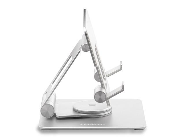 ViewSonic - LCD-STND-001 Portable Monitor Stand with 360 Swivel, Tilt and Height Adjustment - Aluminum - image 3