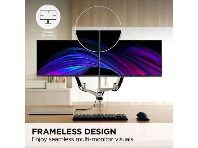ViewSonic - VA2456A-MHD_H2 Dual Monitor Pack Head-Only 1080p IPS Frameless Monitors with 120Hz, VESA Mountable, HDMI, DP - Black - image 4