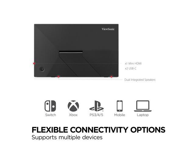 ViewSonic - VA1653 16" IPS FHD Portable Monitor (USB-C, Mimi HDMI) - Black - image 7