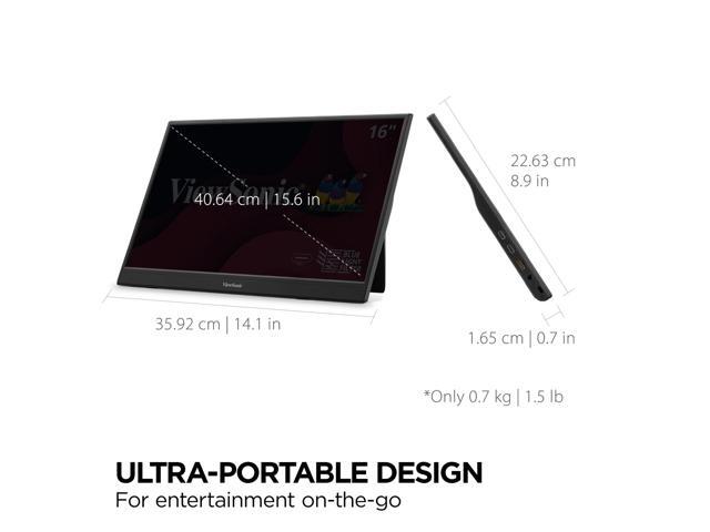 ViewSonic - VA1653 16" IPS FHD Portable Monitor (USB-C, Mimi HDMI) - Black - image 8