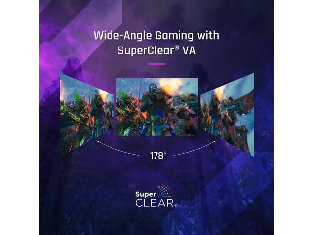 ViewSonic - VX3418C-2K 34 LCD UWQHD 180Hz, FreeSync Premium Curved Gaming Monitor (HDMI, Display Port) - Black - image 4