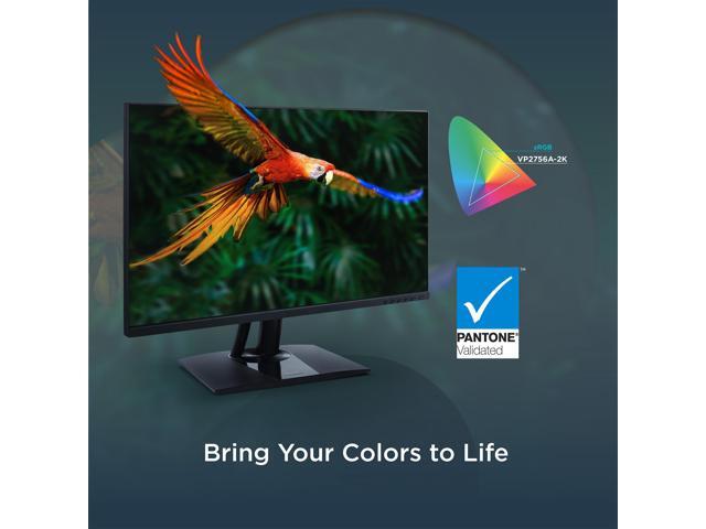 ViewSonic - VP2756A-2K 27 IPS LED QHD Pantone Validated Monitor. (HDMI, USB, Display Port) - Black - image 3