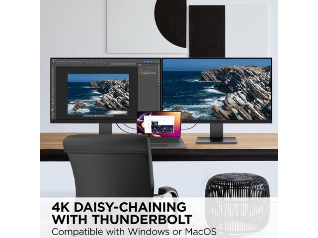 ViewSonic VP3276T-4K 32 Inch 4K UHD IPS Docking Monitor with Thunderbolt 4, Advanced Ergonomics, 100% sRGB Rec 709, Pantone Validated, USB C, HDMI,...