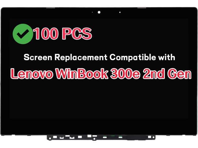 100 PCS GBOLE 11.6' Screen Replacement Compatible with Lenovo WinBook 300e 2nd Gen LCD Display HD Touch Screen + Digitizer Assembly Bezel