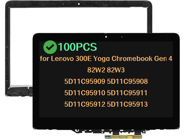 20PCS GBOLE 11.6' Screen Replacement for HP Stream 11 Pro G3 LCD LED Display Panel WXGA HD 30 Pin EDP Side Brackets Non Touch