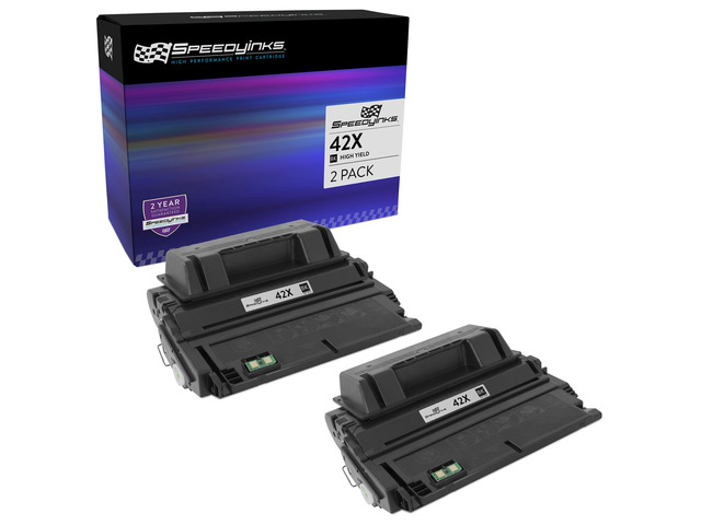 SPEEDYINKS Compatible Toner Cartridge Replacement HP 42X High Yield (Black 2-Pack) for HP LaserJet / Multifunction printers 4250, 4250tn, 4250dtn,...