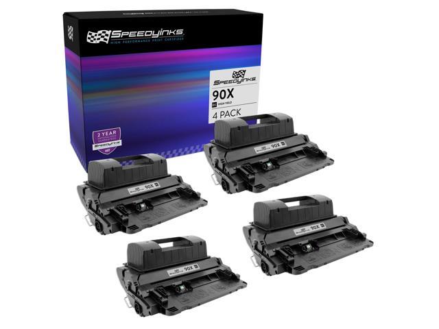 SPEEDYINKS Compatible Toner Cartridge Replacement for HP 90X HighYield (Black, 4-Pack) for use in HP Enterprise 600 M601dn, 600 M602dn, 600 M602n,.